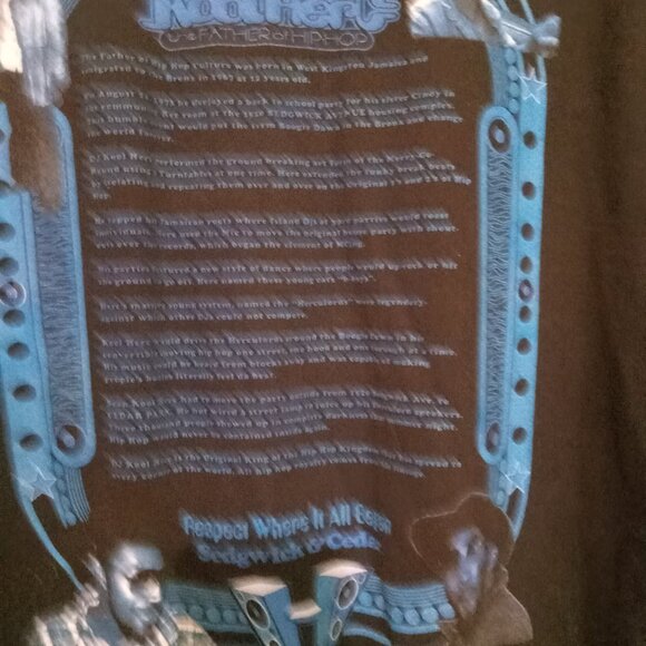 Vintage Sedgwick & Cedar DJ Kool Herc Size XL Hip Hop Rap Rhinestone Intact Rare - Picture 6 of 6